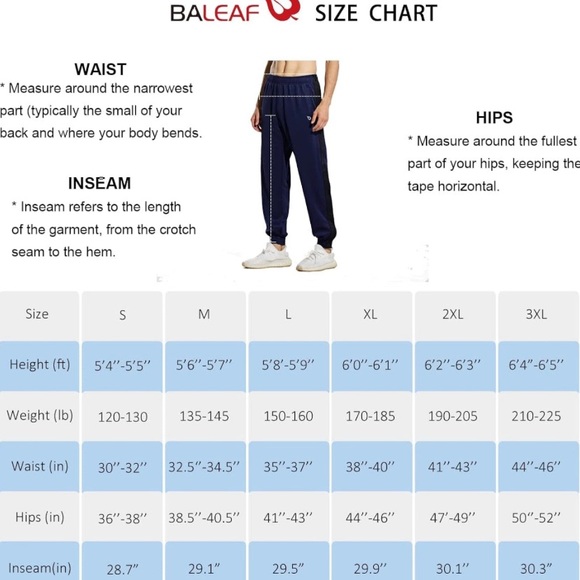 BALEAF Men's Tear Away Basketball Pants Active Sweatpants Pockets Black unisex - Picture 2 of 6